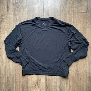 Nike Dri-FIT Women's Size Small Black Long Sleeve Active Workout Shirt Elastic